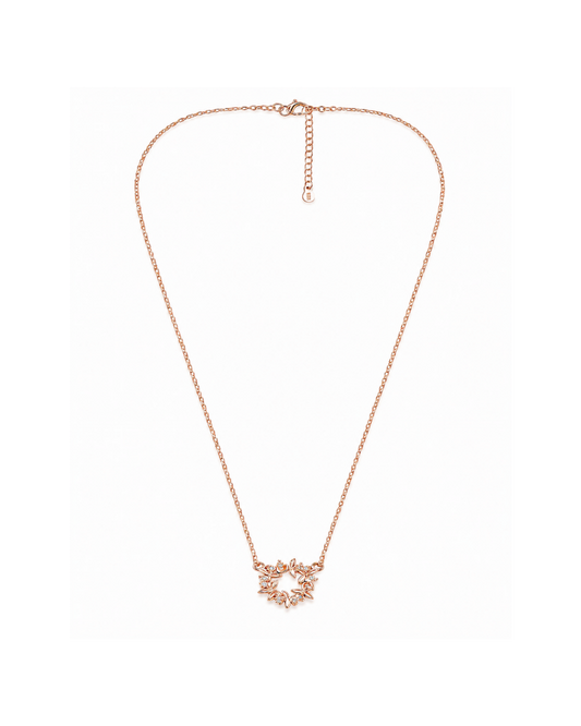 Butterfly Circle Pendant Necklace