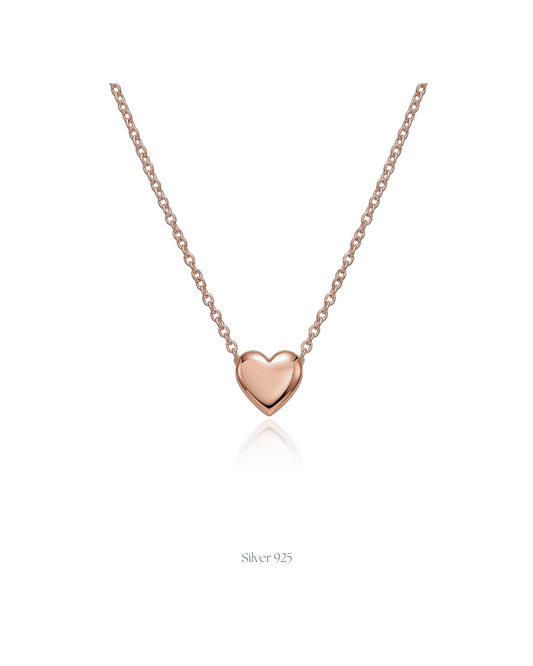 Double Heart Pendant with Chain
