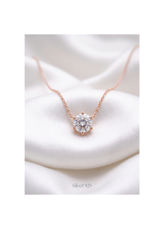 Single Sparkling Pendant with Chain
