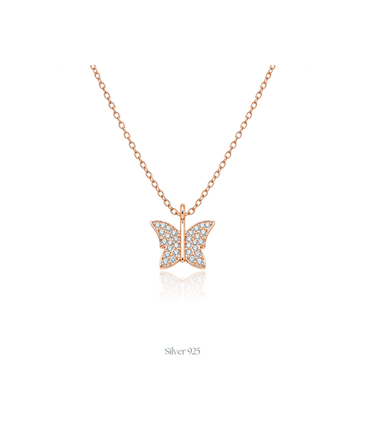 Butterfly Pendant with Chain