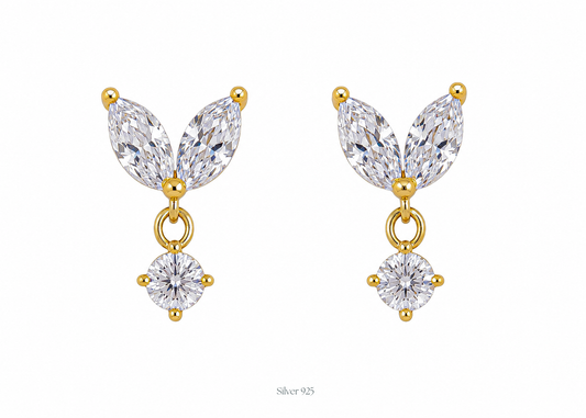Minimal leaf-shaped studs