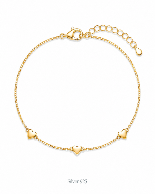Tiny Heart Charms Bracelet