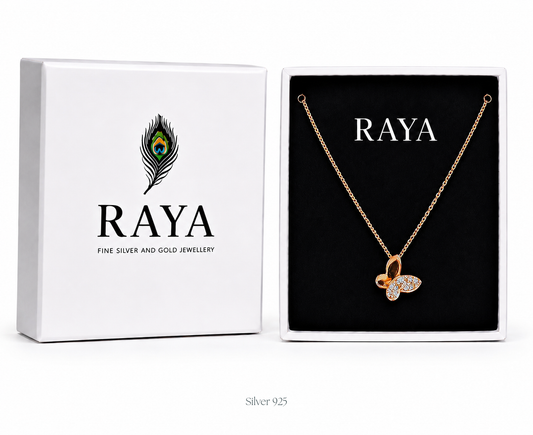 Butterfly Pendant with Chain
