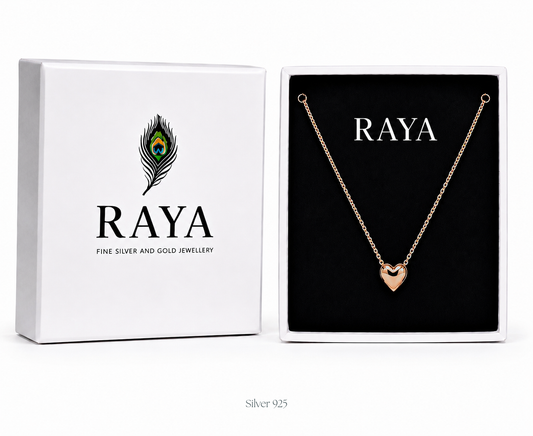 Double Heart Pendant with Chain