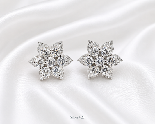 Cluster Stud Snowflake Pattern