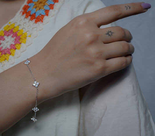Floral Charm Bracelet