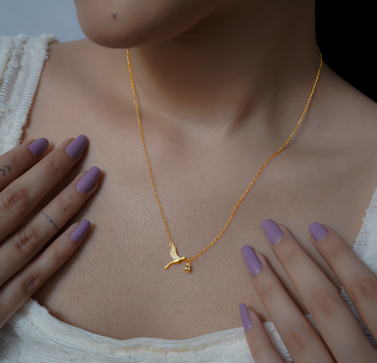 Minimal Humming Bird Pendant