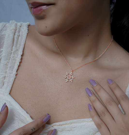 Sparkling Snowflake Pendant
